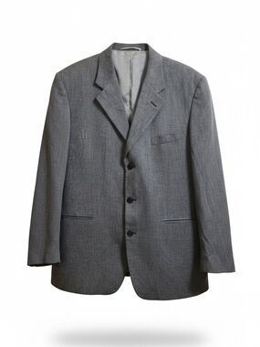 Perry Ellis Gray Three-Button Notch Lapel Suit Jacket